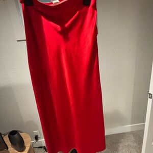 Open Edit Satin Maxi Skirt